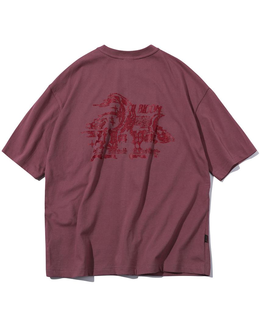 IFYOUWANT Pixel Moon Tee Darkpink