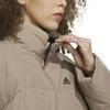 adidas Повседневная уличная теплая пуховая куртка с воротником-стойкой, женская верхняя одежда, коричневая IL8939