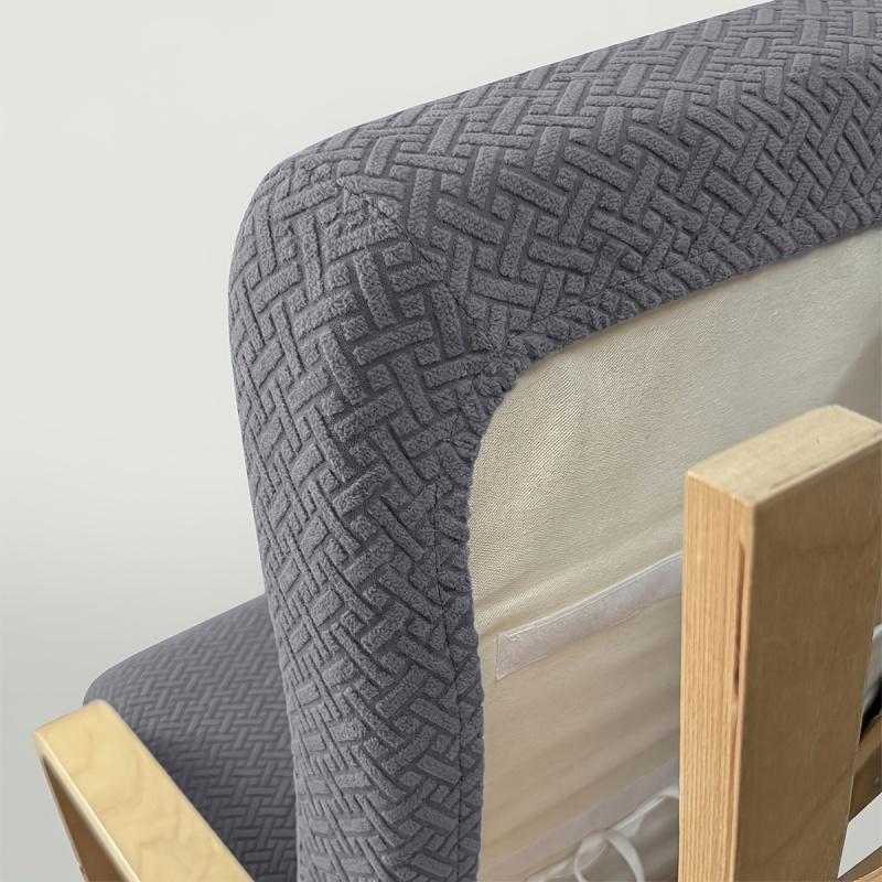 Washable Slipcover for Poang Chair Non Slip Wooden Armrest Protector Lounge Chair Cover for Living Room Decor