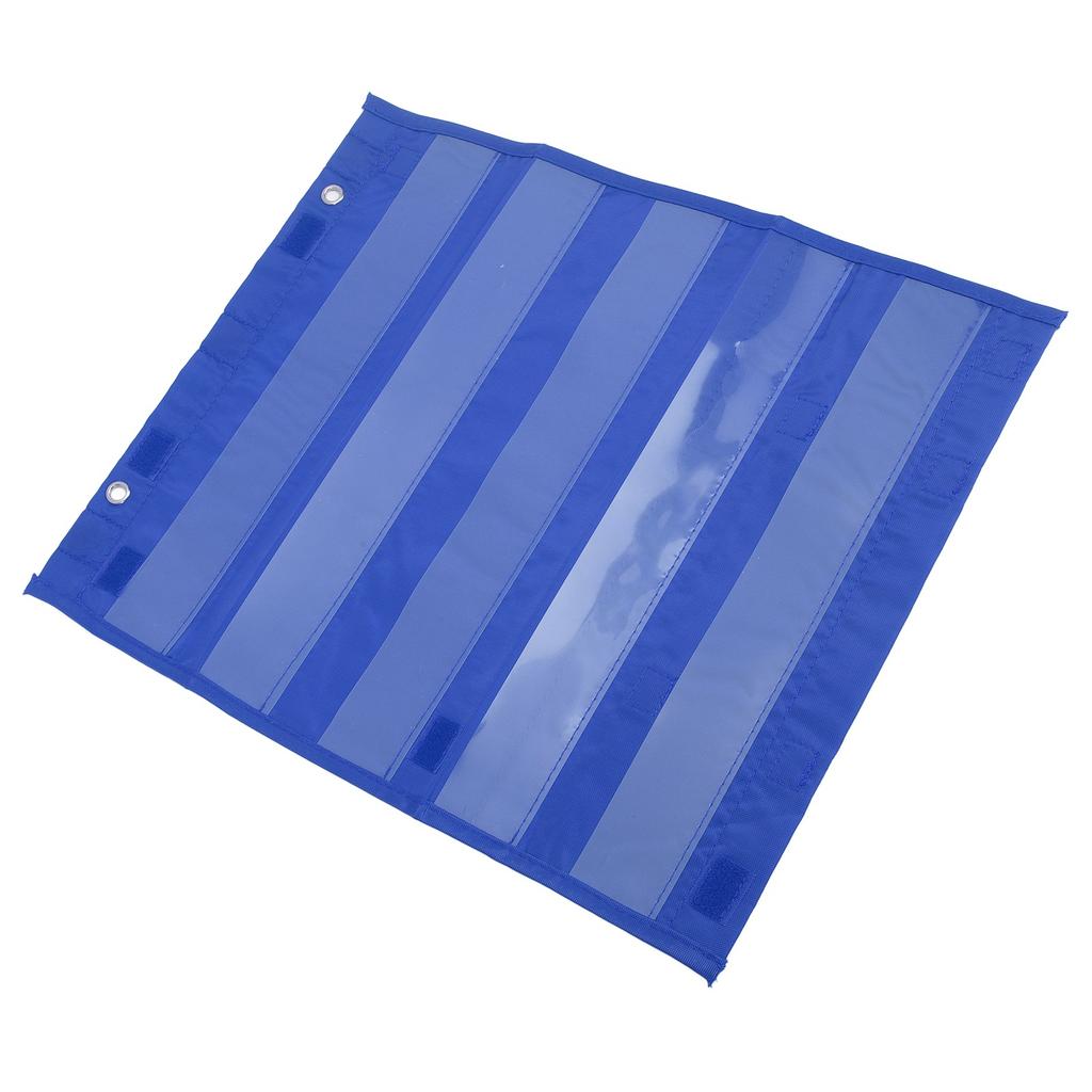 Магнитный настенный карманный органайзер 5 рядов прозрачный карманный органайзер для расписания для дома, школы, классных занятий синий