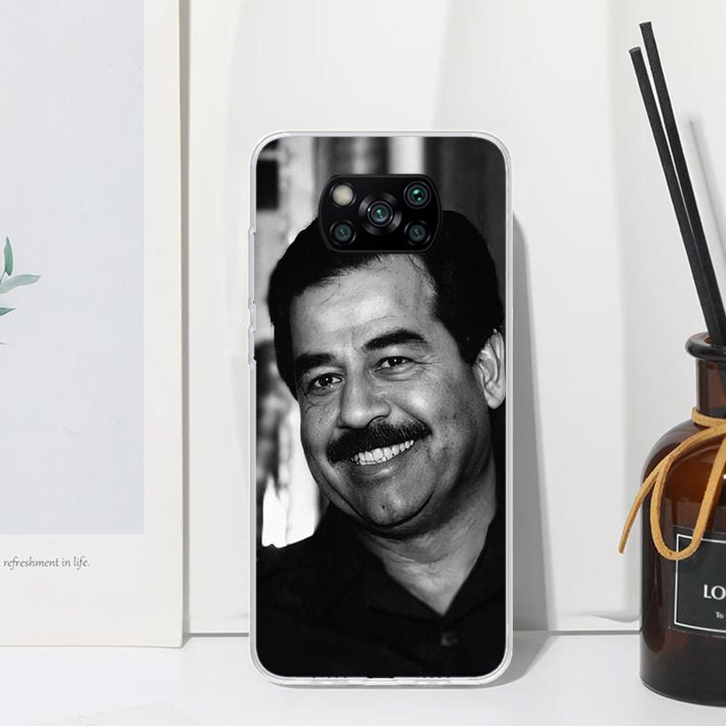 Etui Fashion Saddam Hussein Iraq Arabic Phone Case For Xiaomi Poco X7 X6 X5 M7 M8 Pro F7 Ultra Redmi 15C 15 13C 13 12C 12 10 10C