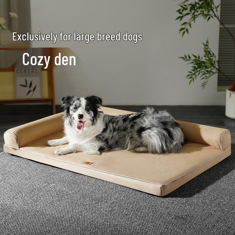All-Season Removable & Washable Large Dog Bed Sofa - Waterproof Sleeping Mat