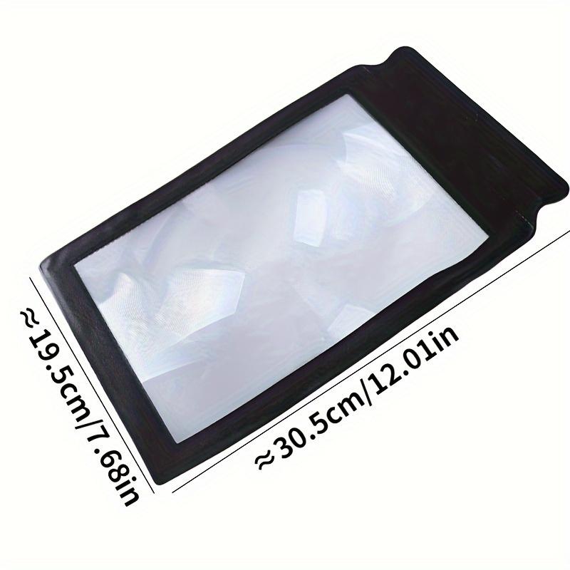 Лупа формата А4 на всю страницу, не требует батареек, портативная лупа с большой областью обзора для чтения, рукоделия, медицинских карт для пожилых людей