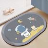 German Quality Diatomaceous Earth Quick-Drying Soft Floor Mat for Bathroom, Water-Absorbent, Non-Slip, Anti-Fall for Restroom