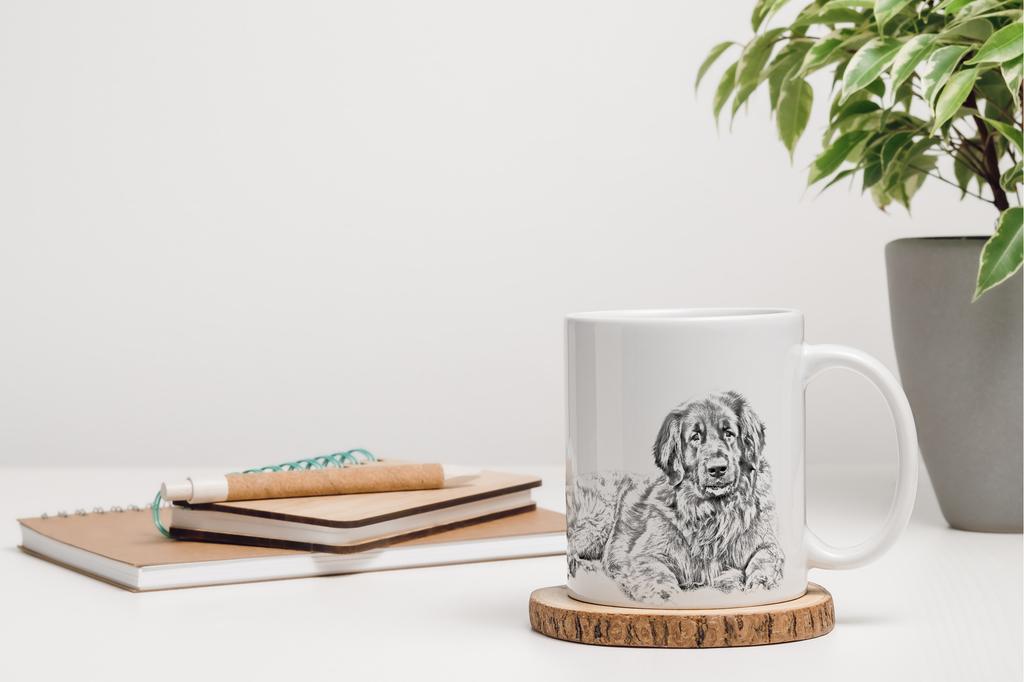 Leonberger - cup with a dog, cheerful cup for a dog lover, personalized gift from the Art-Dog brand