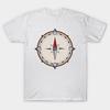 T Shirt Women Vintage Compass Icon Harajuku Print Kawaii Tshirt Summer Short Sleeve Female T-Shirt Top Tee