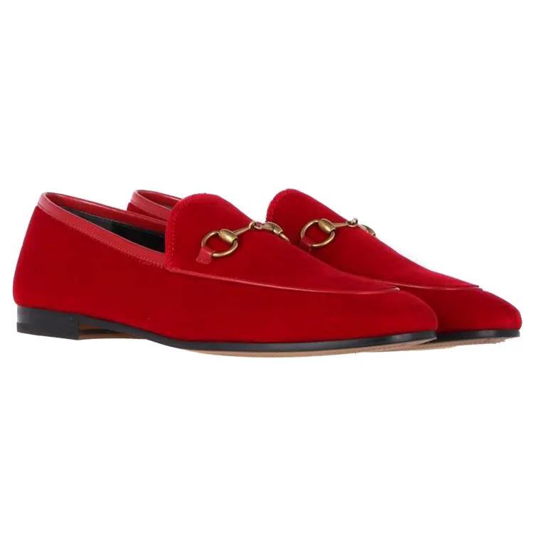 GUCCI Jordaan Casual Shoes Women's Red (Unisex) Women's Casual Unlined Shoes 431467 K4DD0 6433