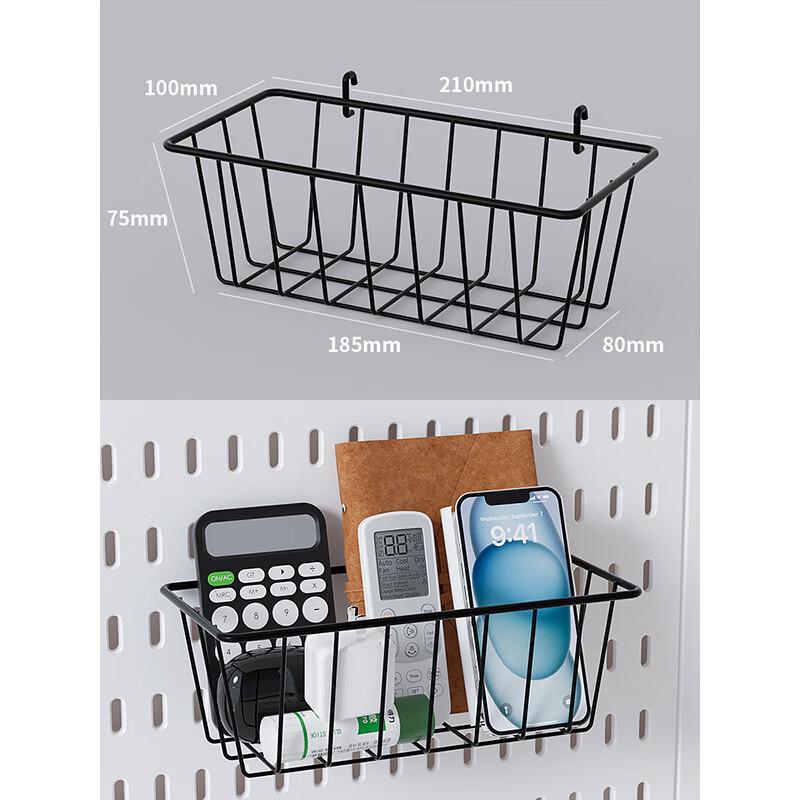 miflame Punch-Free Metal Pegboard Storage Shelf