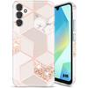 Protective Case - BOOLING - for Samsung Galaxy A16 4G/5G - Pink Marble Pattern - Shockproof - Scratch-Resistant