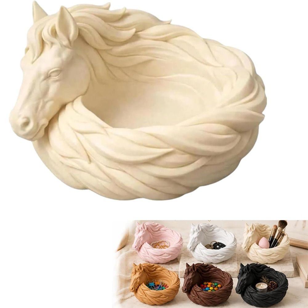 Tabletop Decor Horse Catchall Bowl for Keys Horse Storage Bowl  Dresser Organizer