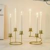 3 Arm Candle Holder for Long Candles, Candelabra Stand Celebrations
