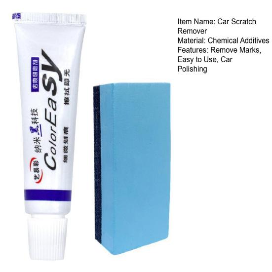 Car Scratch Remover Sponge Kit with Scratch Auto Easy Repair Agent To Use