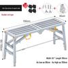 JINGGENG Folding Adjustable Work Platform Step Stool