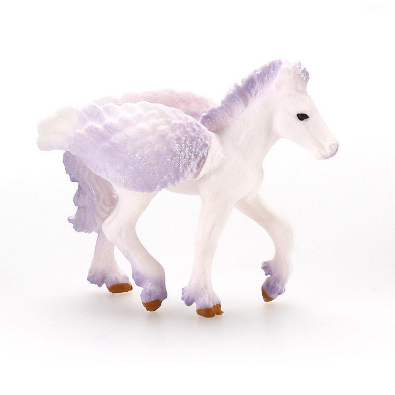 Красочная игрушка-единорог Симуляция Мини-модель животного Единороги Летающая лошадь Фигурка Модель Дикие фигурки Детские развивающие игрушки Фигурка