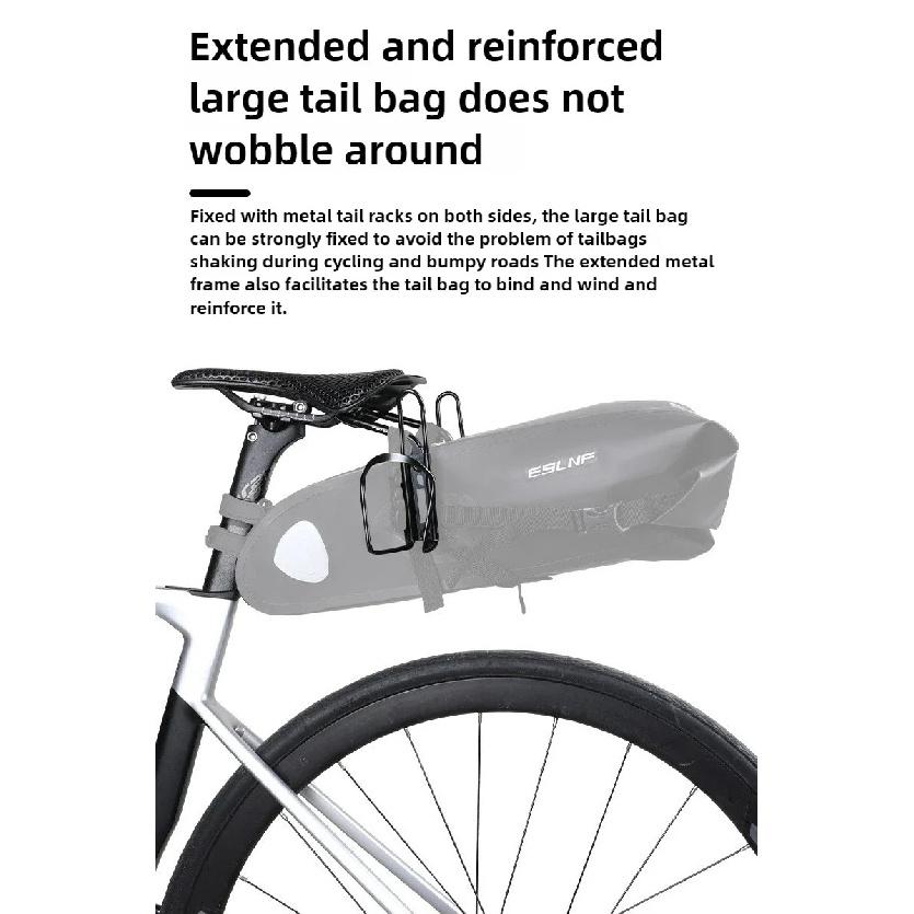 Bike Saddle Extension Mount Stable Aluminum Alloy Saddle Bag Stabilizer Multifunctional Water Bottle Bracket Bike Accessories