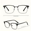 Мужские очки с высоким разрешением и защитой от синего света - ретро дизайн с прозрачной линзой и полной оправой, модные очки унисекс