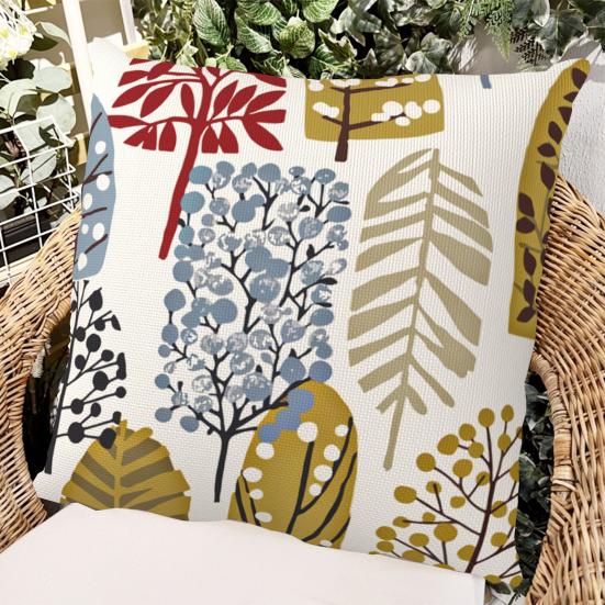 Наволочка, легко чистящаяся, украшение для дома, моющаяся, прочная, винтажная, с абстрактной ботанической геометрией, чехол для подушки, принадлежности для дивана