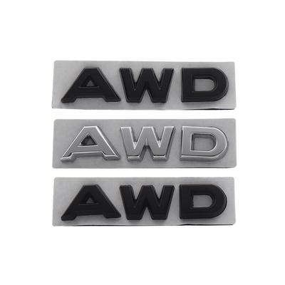 3D наклейка с логотипом AWD, значок на задний бампер, эмблема на крышку багажника автомобиля, аксессуары