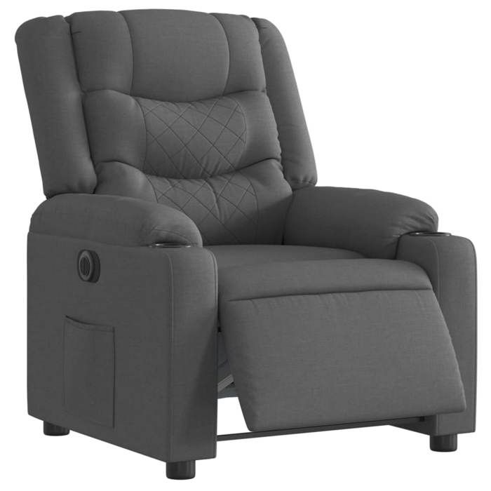VidaXL Fauteuil Inclinable Électrique, Chaise de Relaxation avec Dossier et Repose-pied Réglables, Siège de Salon Salle de 3206568