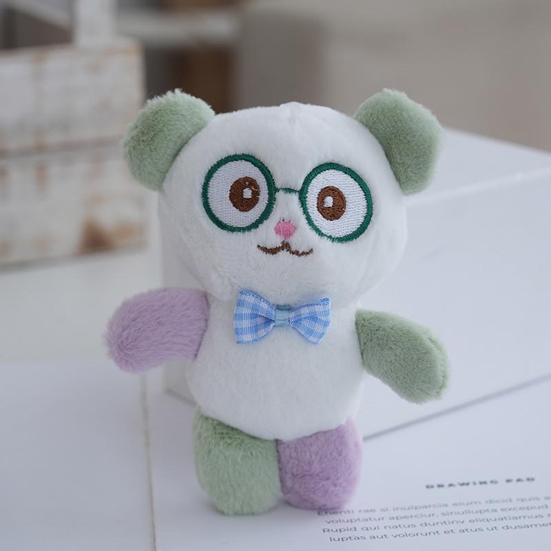 Adorable Panda Mini Plush Keychain With  Pp Cotton For Bag Charm Accessories
