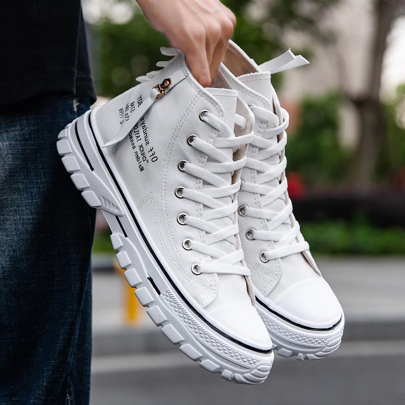 Модные мужские кроссовки, дизайнерская повседневная обувь с высоким верхом, дышащая обувь на плоской подошве для мужчин, износостойкая обувь для ходьбы на открытом воздухе Zapatillas Hombre