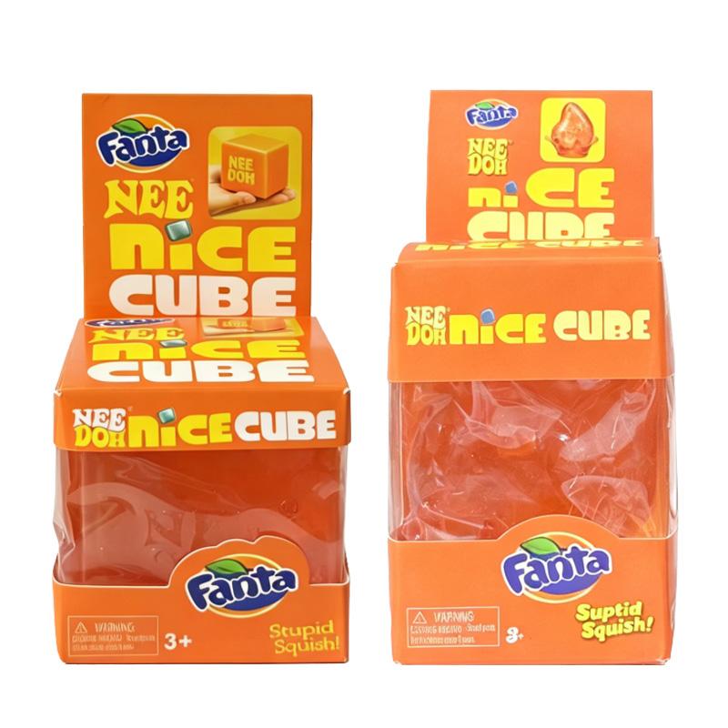 Needoh Dr Pepper Nice Cube Drop Аромат газировки Мальтоза Сквиши Игрушки Медленно поднимающиеся Снятие стресса Против тревожности Сенсорная игрушка для кончиков пальцев