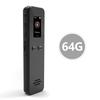 Умный диктофон с памятью 64 ГБ Запись 1536 кбит/с Экран Встроенный динамик Пароль 18 часов работы от батареи для студентов учителей бизнесменов