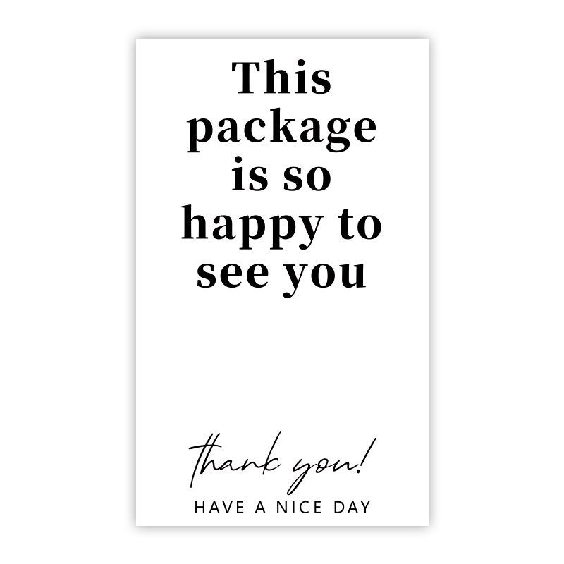 50-pack Airplane-Themed Thank You Box Sealing Stickers for Packaging and Decoration