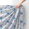 Royal Samt Stoff Polyester Zum Nähen - Motiv Blumen - Rdx2244