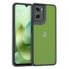 For Motorola Moto G06 Case For Motorola Moto G06 TPU Case Anti-Shockproof TPU Transparent Black Frame Case For Motorola Moto G06