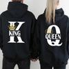 Hot Sales Mens Womens Hoodies King Queen Printing Sweatshirts Versatile Casual Couple's Clothing Daily Pullover Fall Winter Y2k