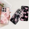 For Motorola Moto G15 Power G14 G13 G23 Phone Case Flower Butterfly Bowknot Printed Bumper Soft Silicone Transparent Fundas