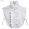 Fashion Women's Embroidery Shirt Fake Collar Removable Mujer Faux Cols White Sweater False Collar Lapel Shirt Blouse Detachable
