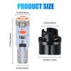 10Pcs T5 74 17 37 W3W LED Wedge Lamp Bulbs With Sockets Dashboard Instrument Panel Gauge Cluster Light 12V Universal