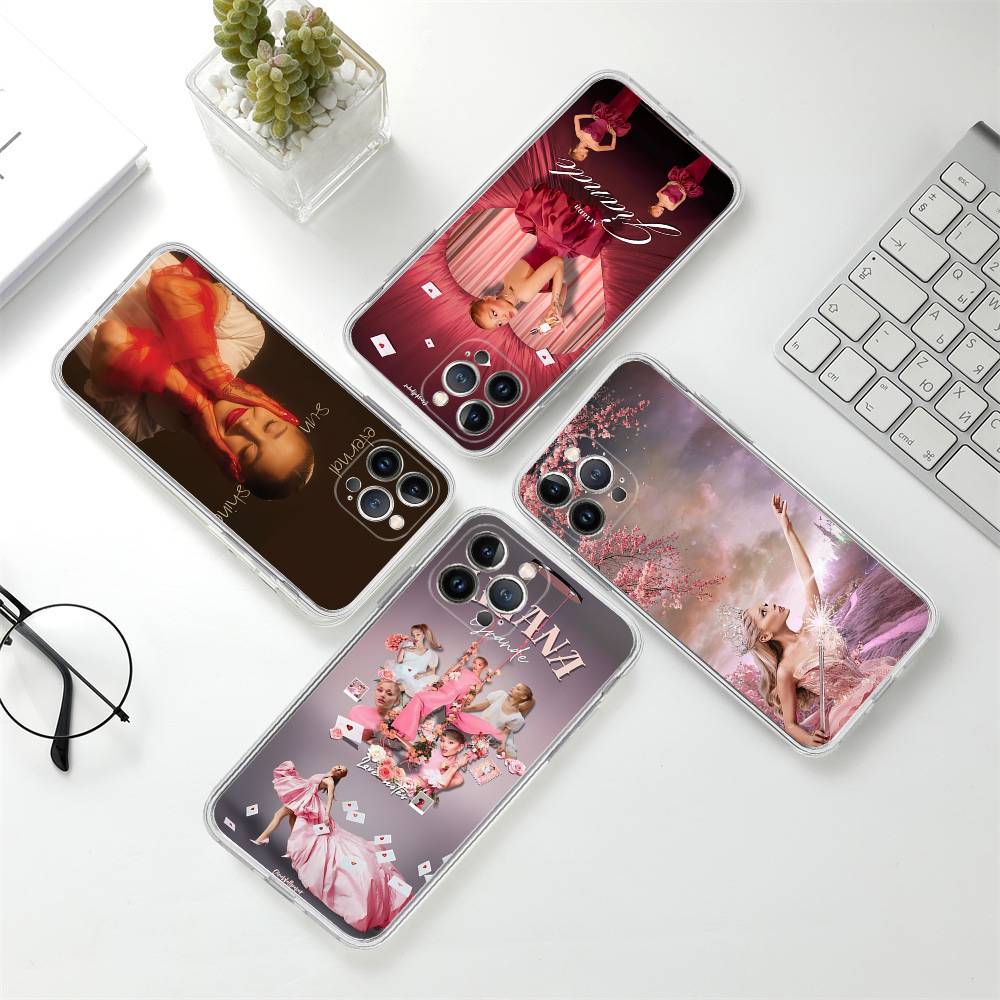 A-Ариана Г-Гранде Прозрачный Чехол Для Телефона Для iPhone 16 15 14 13 12 11 Pro Max Plus Мягкая Крышка