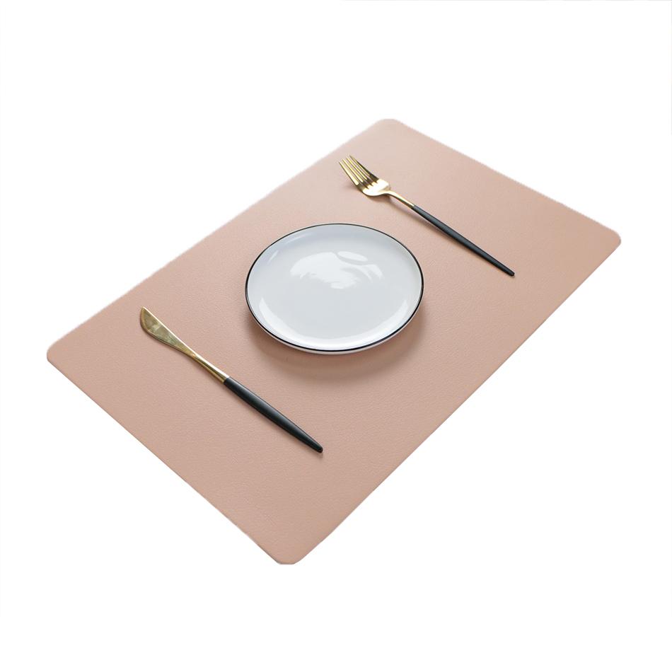 Set of 4 Placemats Durable Waterproof Woven Vinyl Easy To Clean Heat Resistant PVC For Dining Kitchen Wedding Decor