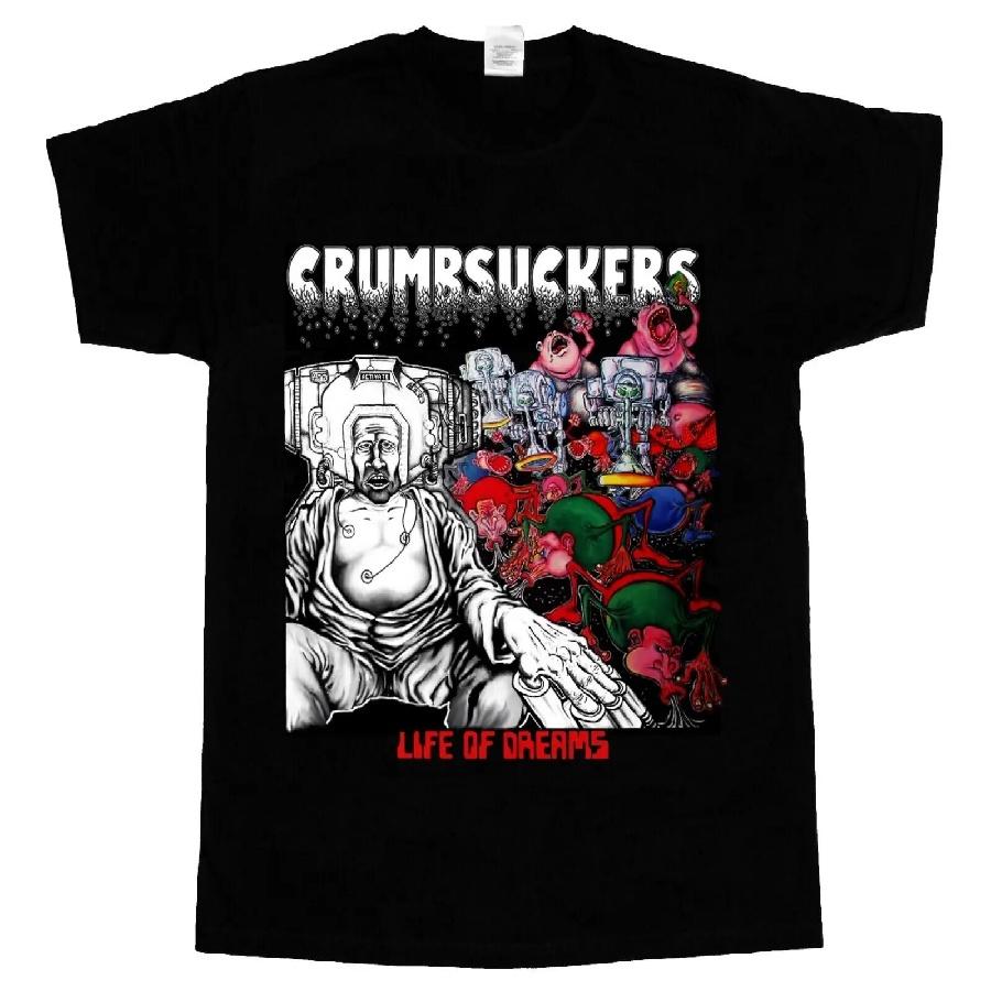 Unisex T-shirt CRUMBSUCKERS LIFE OF DREAMS'86 Short - Long Sleeve New Black T-Shirt-