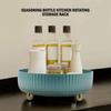 8.7in×8.7in×2.95in Spice Rack Organizer pp Cosmetic Organizer 360 Degree Turntable  Bathroom Vanity