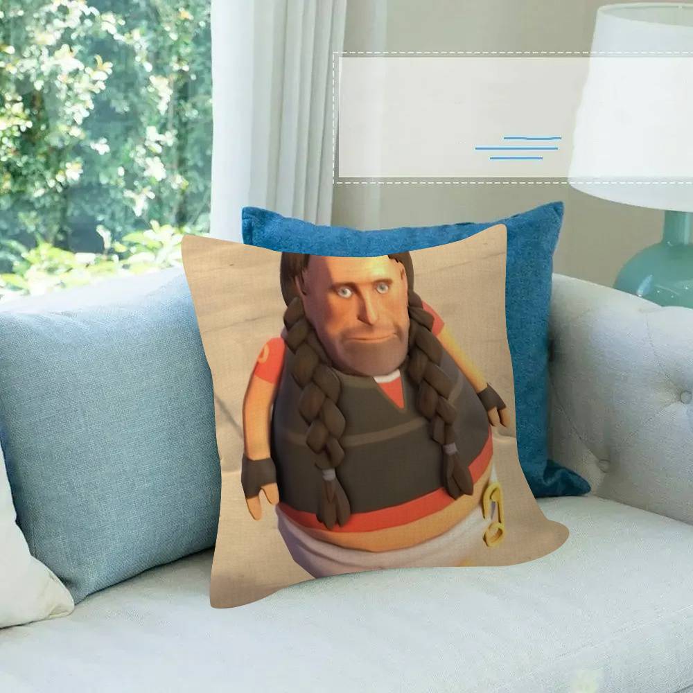 Game Hot TTeam FFortress TF Pillow Gift Home Office Decoration Bedroom Sofa Car Cushion Cover case x