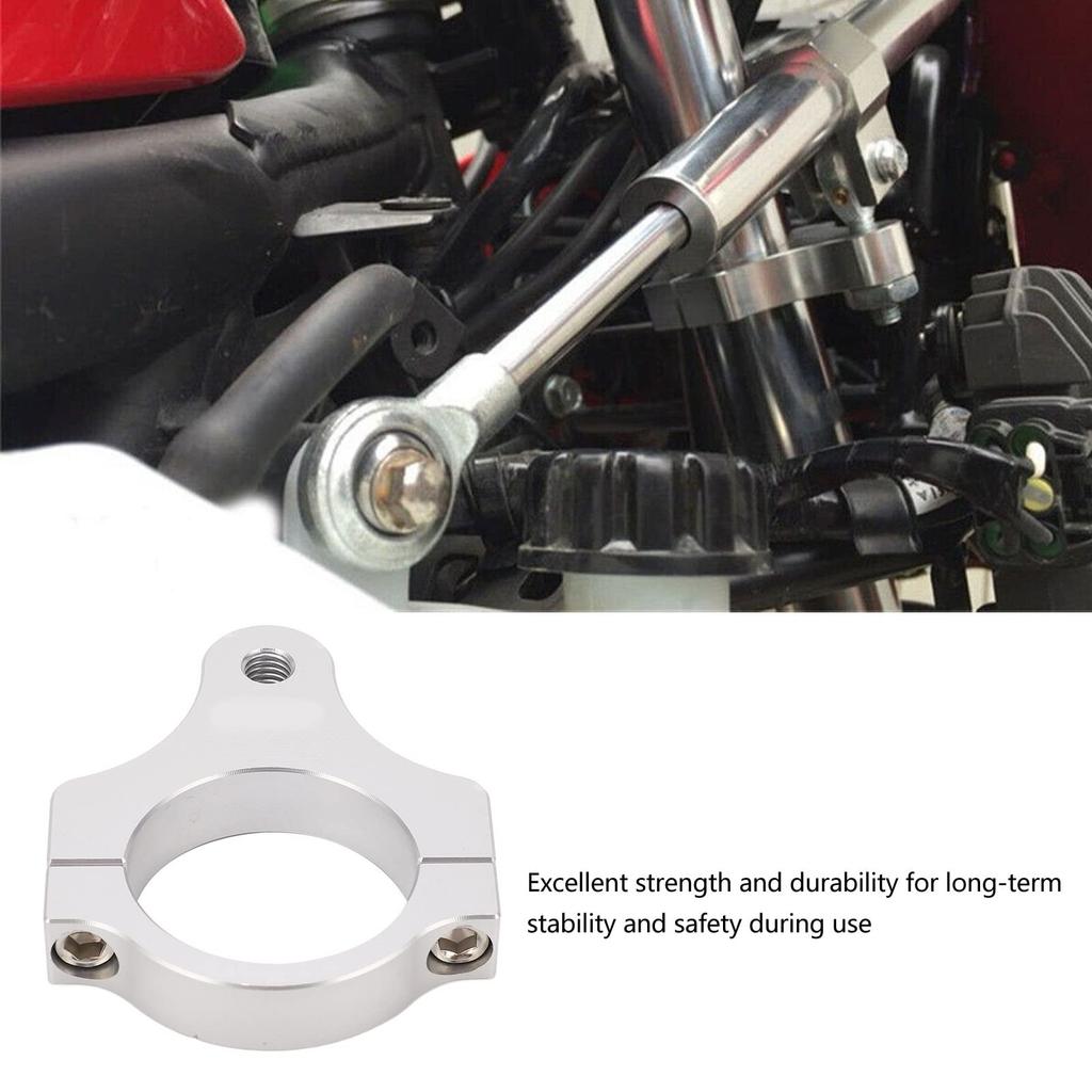 Steering Damper Fork Frame Motorcycle Damper Fork Bracket Support Holder Vibration Reduction Lightweight Easy to Install Improved Stability (41MM