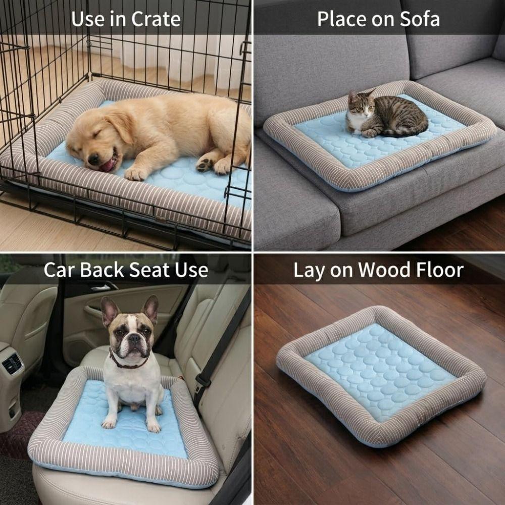 Summer Sleeping Cooling Pad Bed for Dogs Cats Soft Pet Nest Pet Blanket New Puppy Kitten Cool Mat