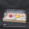 European Style Wooden Pastry Display Tray with Lid