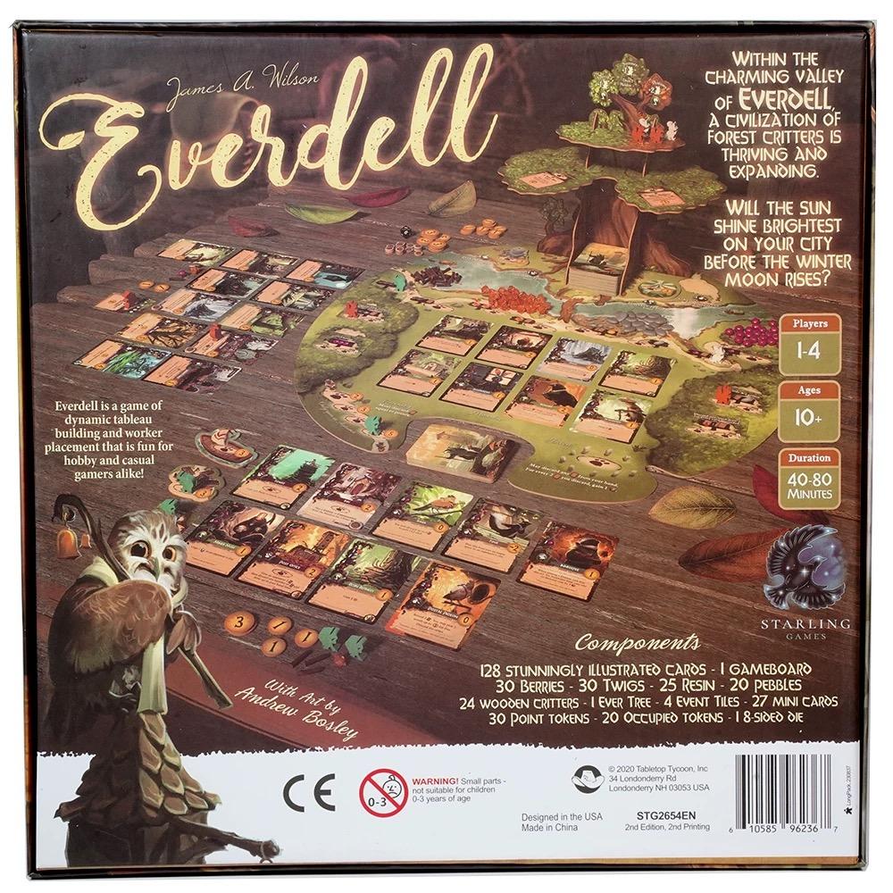 Стратегическая настольная игра Everdell, Английский набор карточных игр, Развлечение для семейных вечеринок, Новое поступление Сделка Коллекционная коробка