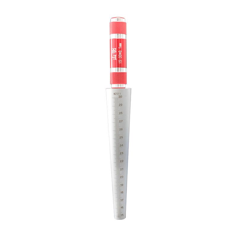 Mountain Measurement Tapered Bore Gauge: 1-6.5mm & 3-15-30-45-60mm Inner Diameter Plug Gauge