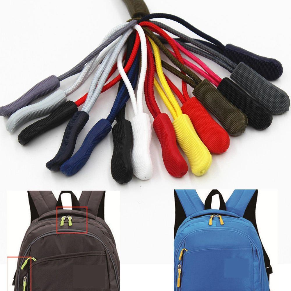 quality Travel Bags Clip Buckle Zipper Pull Cord Rope Pullers Zip Puller Replacement Ends Lock Zips