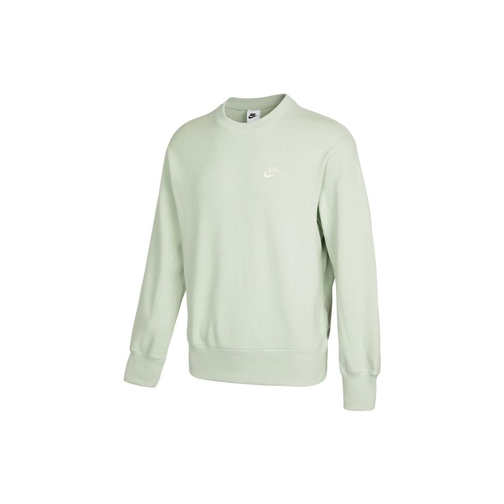 Nike Sportswear Logo Casual Pullover Sweatshirt Men Tops Light-Green DA0022-017