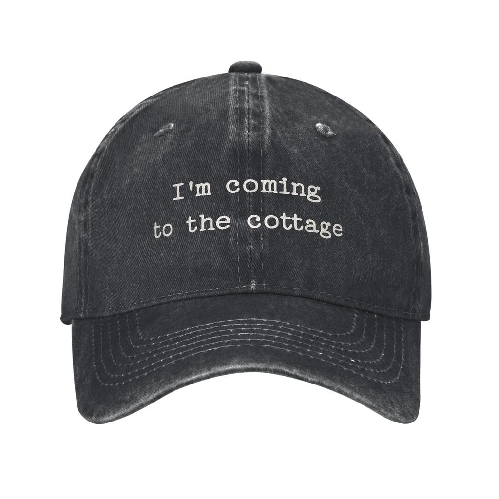 Washed Baseball Cap Heated Rivalry Im Coming To The Cottage Summer Trucker Hat For Female Male Fashion Sun Baseball Caps