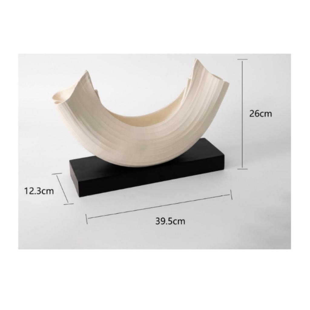 Boat Sculpture Minimalist Statue Modern for Living Room, Interior Designers
