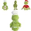 Cute Grinch Christmas Chef Dress Up Plush Toys Soft Adorable Stuffed Dolls