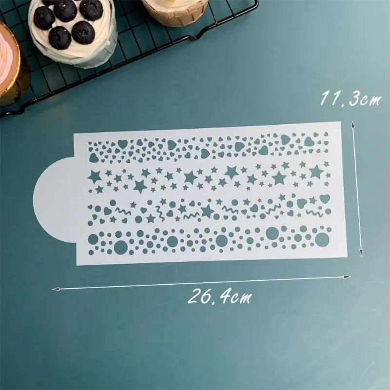 Сетка для помадки, штампы для торта, трафареты, тиснение, инструмент для украшения, пластиковая распылительная форма, свадебное печенье, шоколадный рисунок, живопись